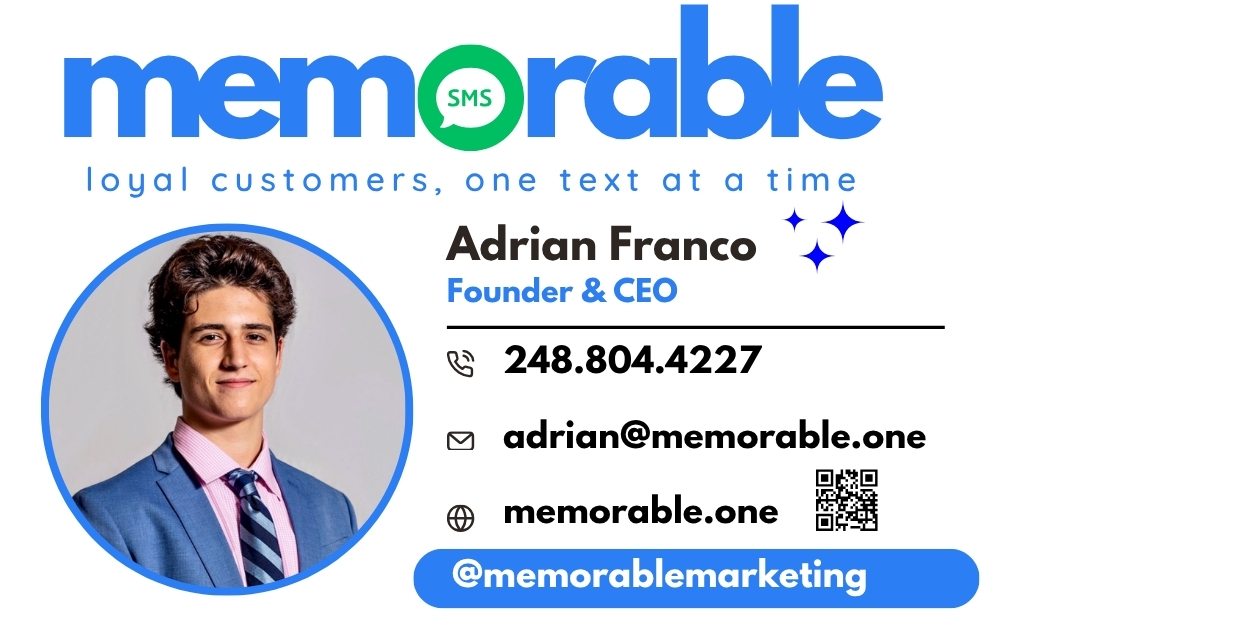 Adrian Franco, Founder of Memorable